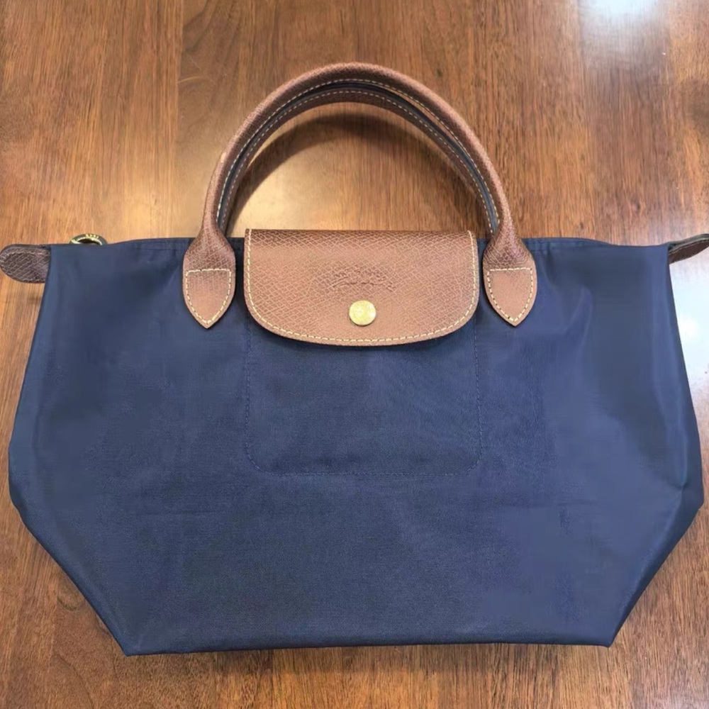 longchamp Le Pliage Blue Bag